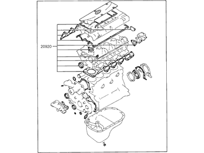 Hyundai 20910-33A01 Gasket Kit-Engine Overhaul