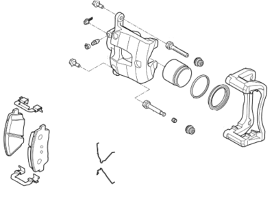 2022 Hyundai Genesis G70 Brake Caliper - 58110-J5510-YKG