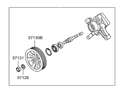 2009 Hyundai Genesis Power Steering Pump - 57100-3M100