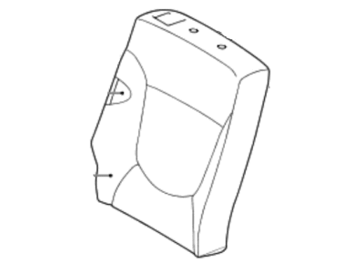 Hyundai 89470-1R860-SCD Rear Right-Hand Seat Back Covering