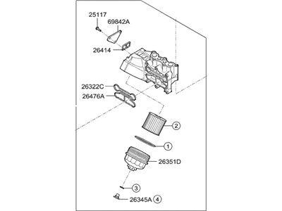 2018 Hyundai Genesis G80 Oil Filter - 26310-3F501