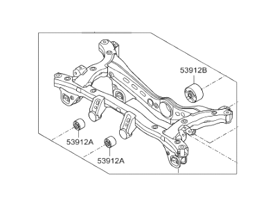 2014 Hyundai Tucson Rear Crossmember - 55410-2S010