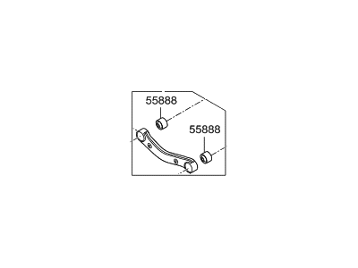 Hyundai 55100-2S000 Arm & Bush Assembly-Suspension Upper