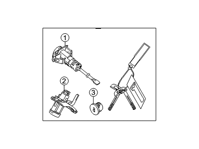 Hyundai Equus Door Lock Cylinder - 81905-3N700