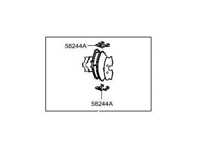 Hyundai Sonata Brake Pad Set - 58302-38A10