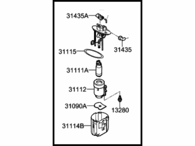 Hyundai 31120-F5000 Pump Assembly-Fuel