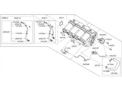 Hyundai 28310-2G710 Manifold Assembly-Intake