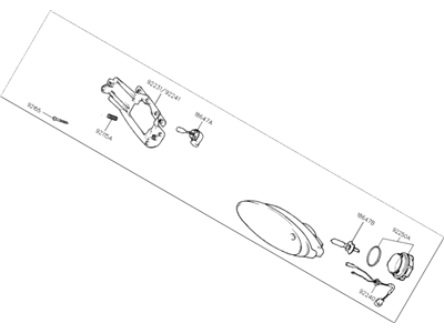 1995 Hyundai Sonata Fog Light - 92201-34000