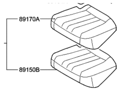2011 Hyundai Equus Seat Cushion - 89100-3NAA1-WIR