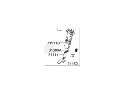 Hyundai 31110-3L500 Complete-Fuel Pump