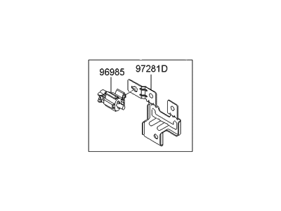 Hyundai Santa Fe Ambient Temperature Sensor - 97280-2B100