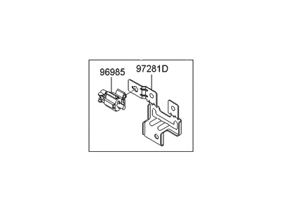 2008 Hyundai Santa Fe Ambient Temperature Sensor - 97280-2B100