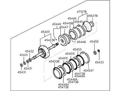 Hyundai 45410-28800 Clutch Assembly-Rear