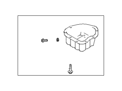 1998 Hyundai Sonata Oil Pan - 21510-38051