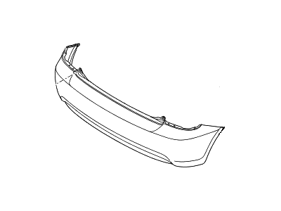 Hyundai 86611-1E000 Rear Bumper Cover