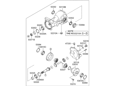 Hyundai 53000-3B400 Carrier Assembly-Differential