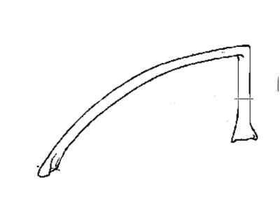 1999 Hyundai Tiburon Weather Strip - 82160-27000-LK