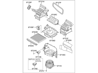 Hyundai 97100-2S000 Blower Unit