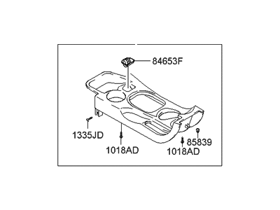 Hyundai 84650-26000-SF Cover Assembly-Console Upper