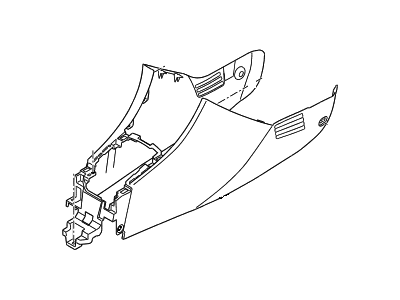 2013 Hyundai Accent Center Console Base - 84611-1R000-8M