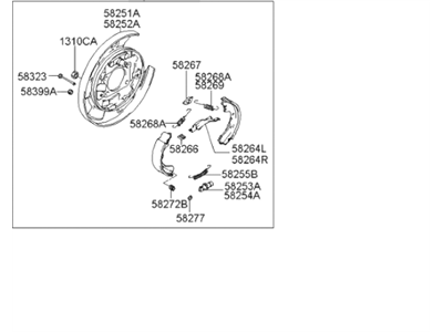 Hyundai 58410-26150 Brake Assembly-Rear,RH