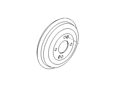 Hyundai 58411-1R000 Drum Assembly-Rear Brake