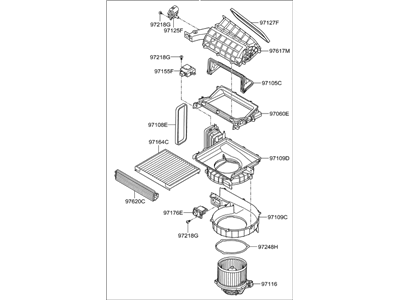 Hyundai 97100-B1200 Blower Unit