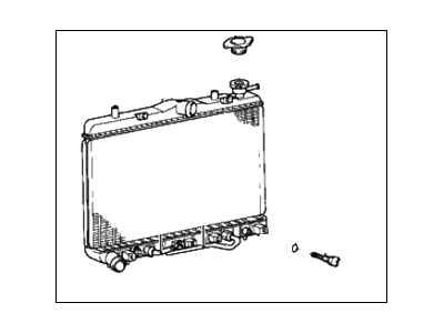 1994 Hyundai Scoupe Radiator - 25310-23300