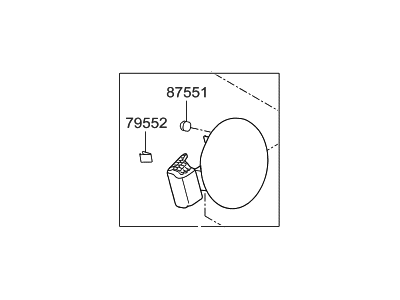 Hyundai 69510-F3000 Fuel Filler Door Assembly