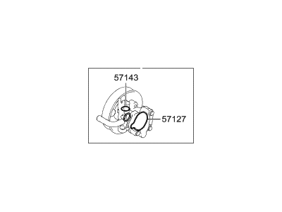 Hyundai 57150-2EA10 Seal Kit-Power Steering Oil Pump