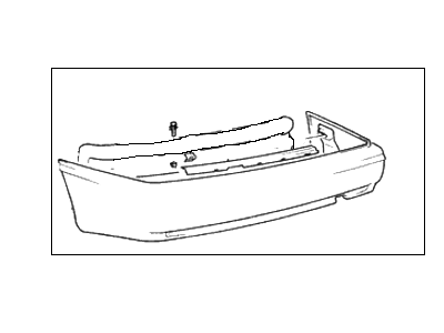 1994 Hyundai Sonata Bumper - 86601-34050