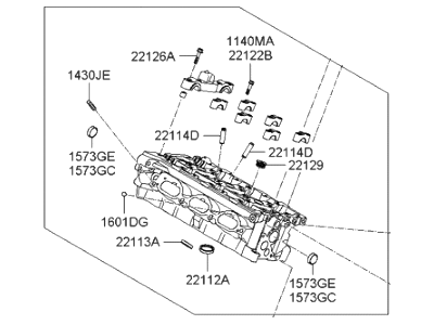 Hyundai Entourage Cylinder Head - 22110-3C200-A