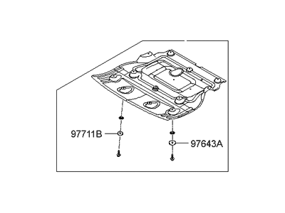 Hyundai 29110-3N000 Cover Assembly-Engine Under Front