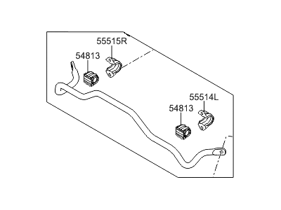 Hyundai Tucson Sway Bar Kit - 55510-D3020