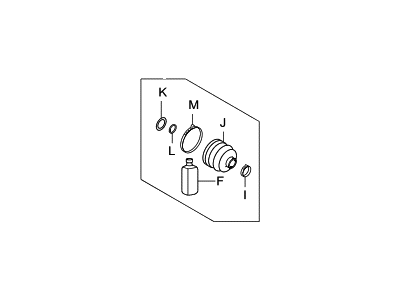 Hyundai 49506-1UA60 Boot Kit-Rear Axle Differential Side