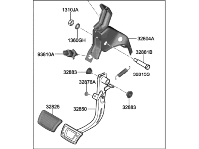 2021 Hyundai Kona Brake Pedal - 32800-J9210