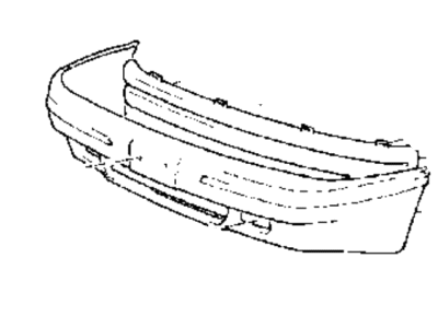 1993 Hyundai Sonata Bumper - 86501-34050