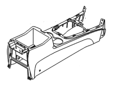 Hyundai Santa Fe Center Console Base - 84610-0W020-WK
