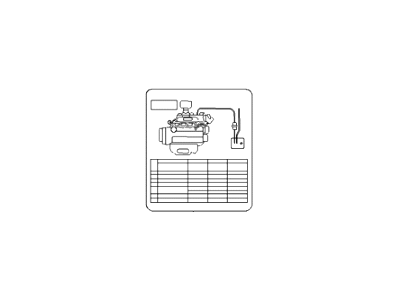 Hyundai 32490-23100 Label-Vacuum Hose Routing