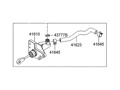 Hyundai 41605-2E005 Clutch Master/Cylinder & Hose