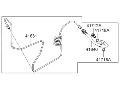 2006 Hyundai Tucson Clutch Hose - 41630-2E100