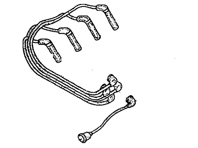 1990 Hyundai Scoupe Spark Plug Wire - 27501-24B10