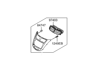 Hyundai 84740-1R100 Panel-Center Facia