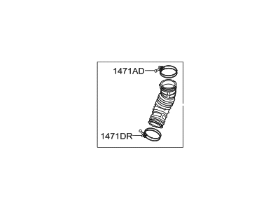 Hyundai 28138-4W100 Hose-Intake Air A