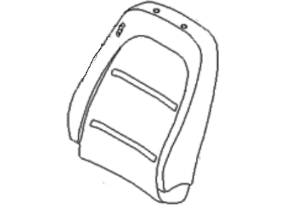 Hyundai 88380-3L400-AEW Front Driver Side Seat Back Covering