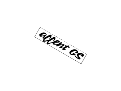 Hyundai 86318-22000-KR Emblem-Accent Gs