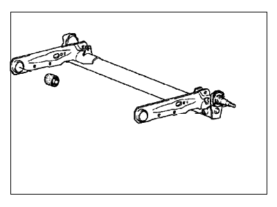 1992 Hyundai Sonata Axle Beam - 55500-33000