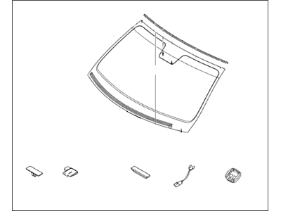 Hyundai 86110-3N650 Windshield Glass Assembly