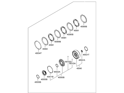 Hyundai 45530-22703 Clutch Assembly-End