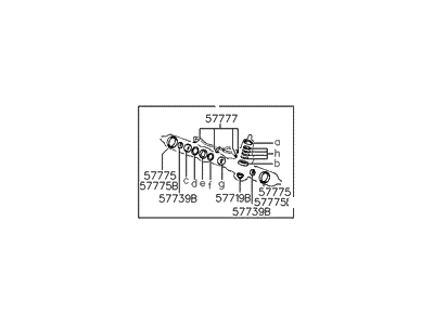 1993 Hyundai Elantra Power Steering Gear Seal - 57790-24A00